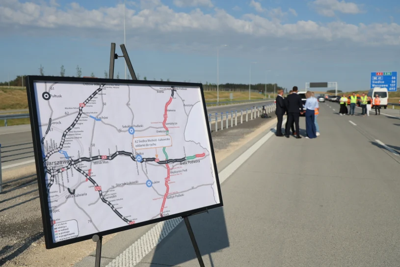 Biała Podlaska połączona z Warszawą autostradą A2. Samochody już jadą