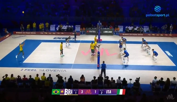 Liga Narodów. Włochy - Brazylia. Skrót meczu. WIDEO