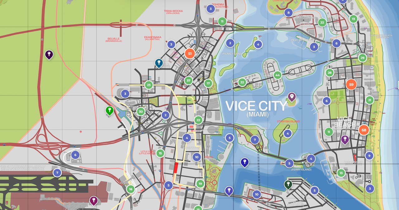 Mapa GTA 6 trafiła do sieci. Interaktywny projekt zachwyca niesamowitą skalą