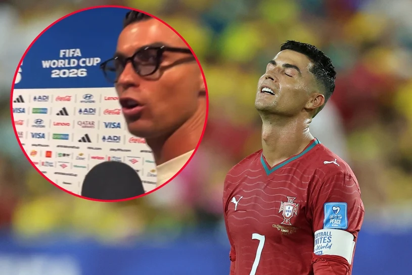 Głośno o zachowaniu Ronaldo, tak potraktował dziennikarzy. Wystarczył moment