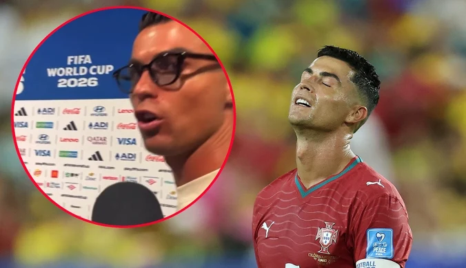 Głośno o zachowaniu Ronaldo, tak potraktował dziennikarzy. Wystarczył moment