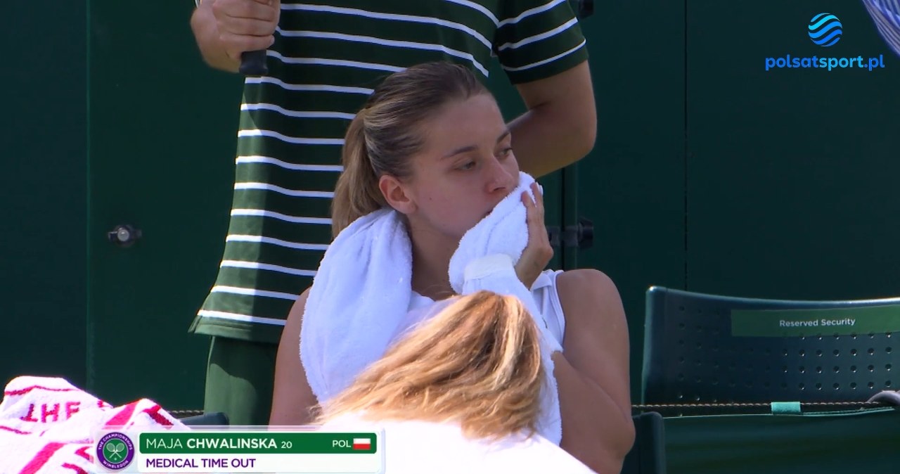 Kontuzja Mai Chwalińskiej przesądziła o wyniku meczu na Wimbledonie [WIDEO]