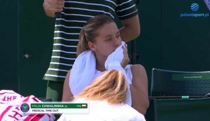 Kontuzja Mai Chwalińskiej przesądziła o wyniku meczu na Wimbledonie [WIDEO]