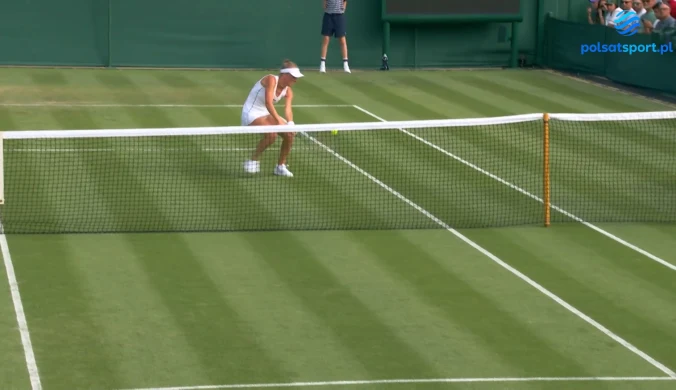 Magdalena Fręch odpada z Wimbledonu po zaciętym meczu z Kalinską [WIDEO]