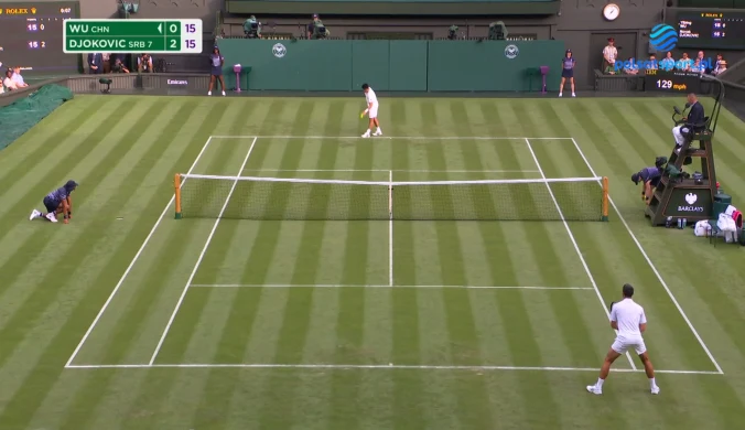 Djoković musiał się napracować na inaugurację Wimbledonu [WIDEO]