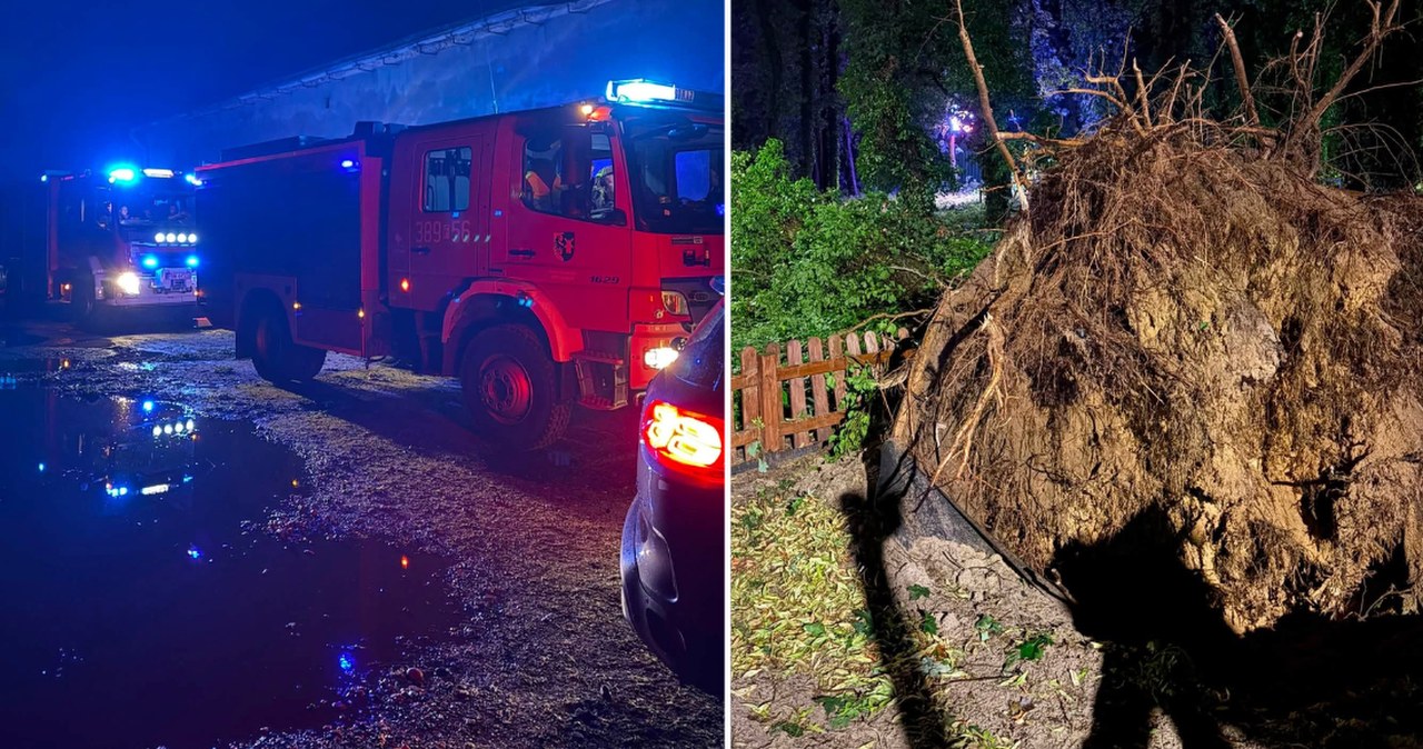 Zerwane dachy, podtopienia i brak prądu. Nad Polską przeszły ogromne burze