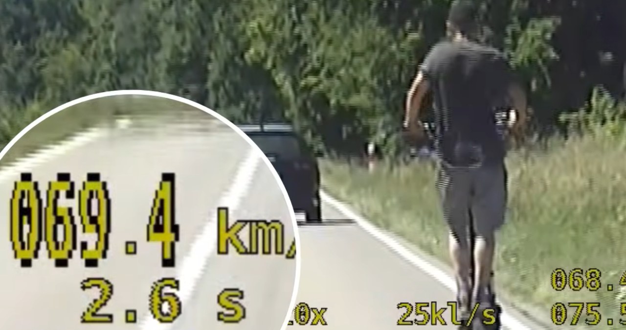 Jechał hulajnogą elektryczną prawie 70 km/h. Tłumaczenie zaskoczyło