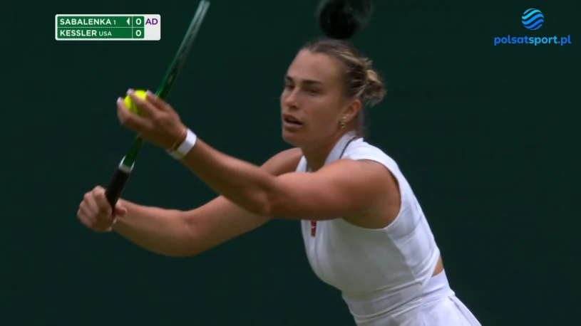 Trudny awans Sabalenki. Białorusinka pokonała Kessler na Wimbledonie [WIDEO]