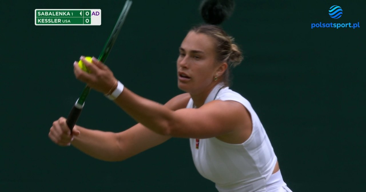 Trudny awans Sabalenki. Białorusinka pokonała Kessler na Wimbledonie [WIDEO]