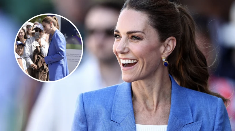 Księżna Kate wkradła się w tłum. Wielkie poruszenie, tak się zachowała