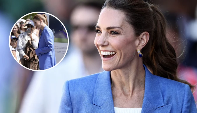 Księżna Kate wkradła się w tłum. Wielkie poruszenie, tak się zachowała