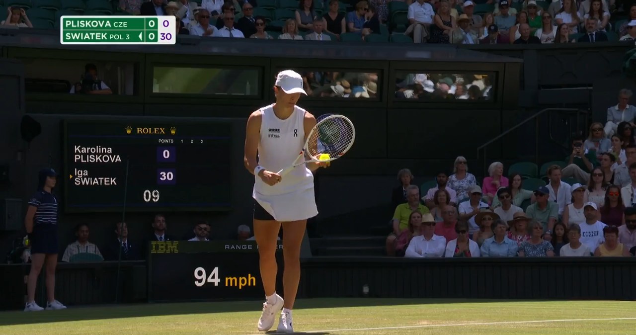 Iga Świątek - Karolina Pliskova. Najlepsze akcje meczu. WIDEO