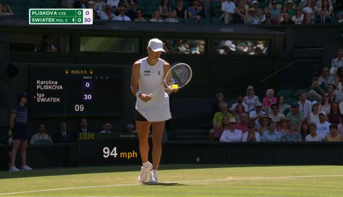 Iga Świątek - Karolina Pliskova. Najlepsze akcje meczu. WIDEO