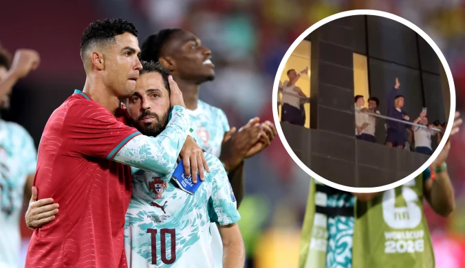 Sceny pod hotelem po meczu Portugalii. To zrobili fani. Ronaldo zareagował