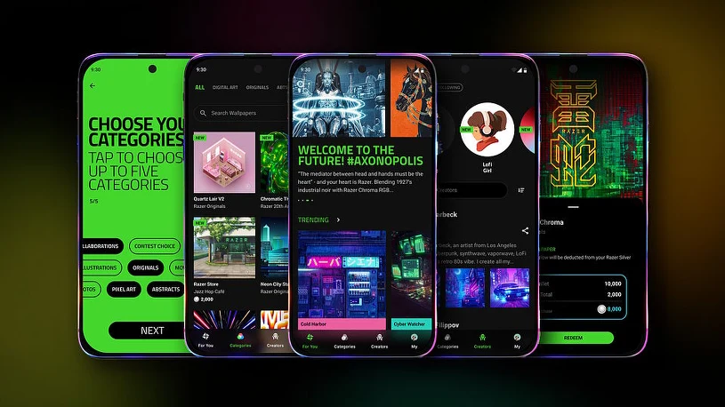 Koniec z nudą na ekranie. Razer Axon Wallpaper Engine wkracza na telefony