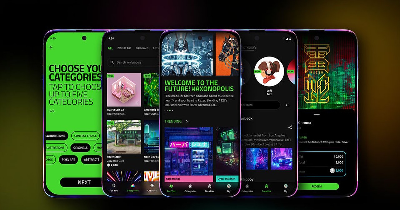 Koniec z nudą na ekranie. Razer Axon Wallpaper Engine wkracza na telefony