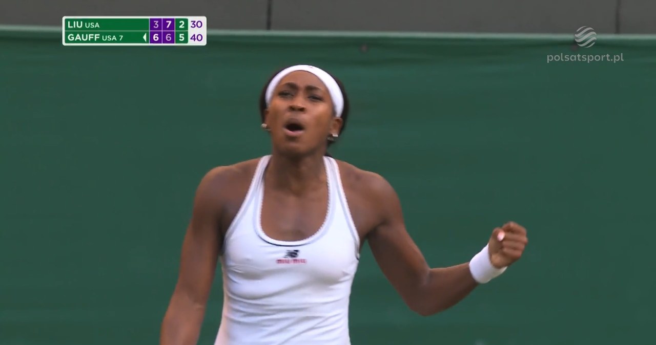 Claire Liu - Coco Gauff. Amerykanka zagrała kolejny thriller [WIDEO]