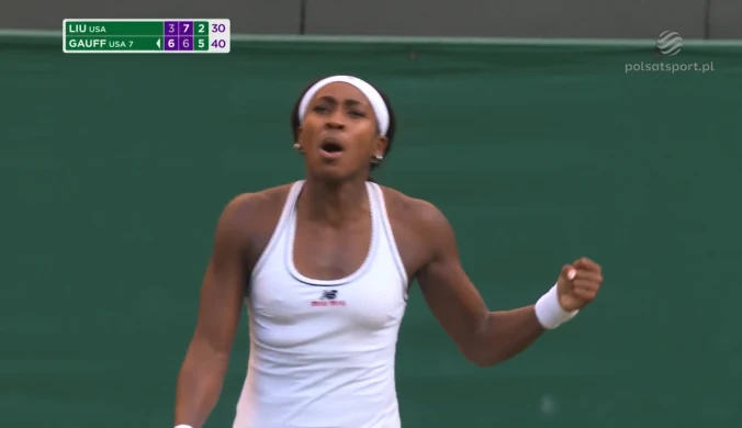 Claire Liu - Coco Gauff. Amerykanka zagrała kolejny thriller [WIDEO]