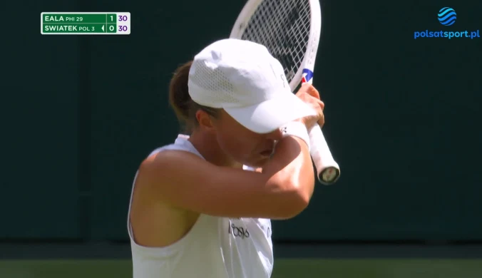 Tak grała Iga Świątek na Wimbledonie. Najlepsze akcje Polki [WIDEO]