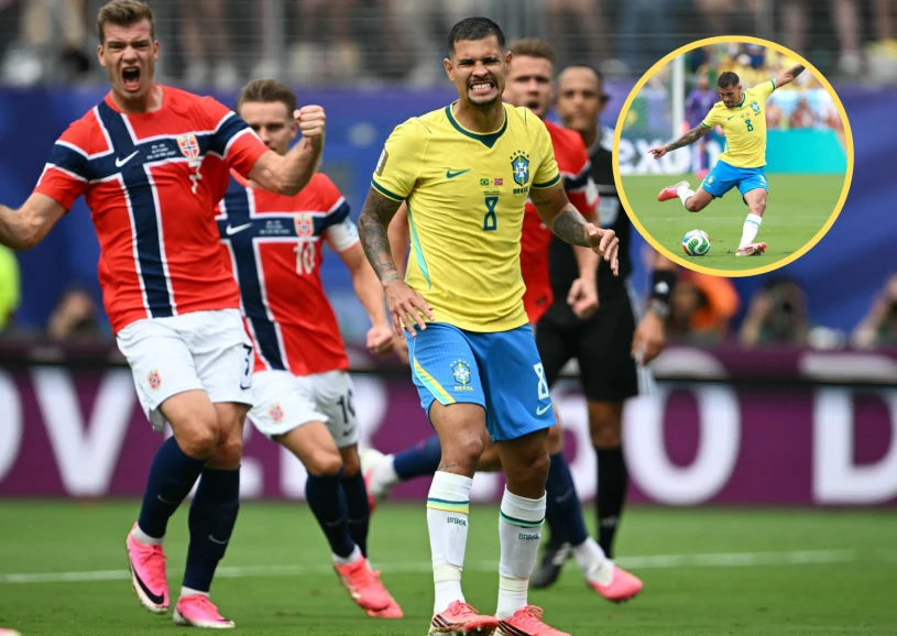 Bruno Guimaraes zmarnował karnego, ale Norwegowie świętowali po meczu z Brazylią