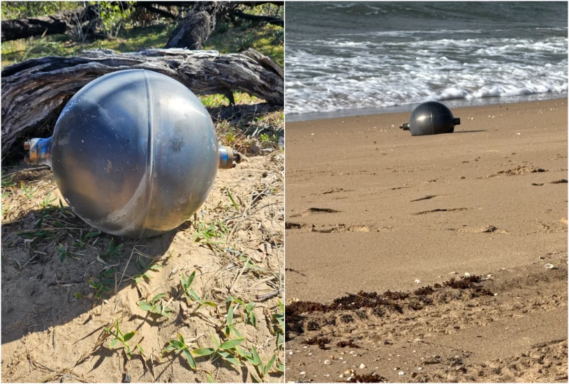 "Kosmiczne kule" spadły na australijską plażę. 50-metrowa strefa zakazu