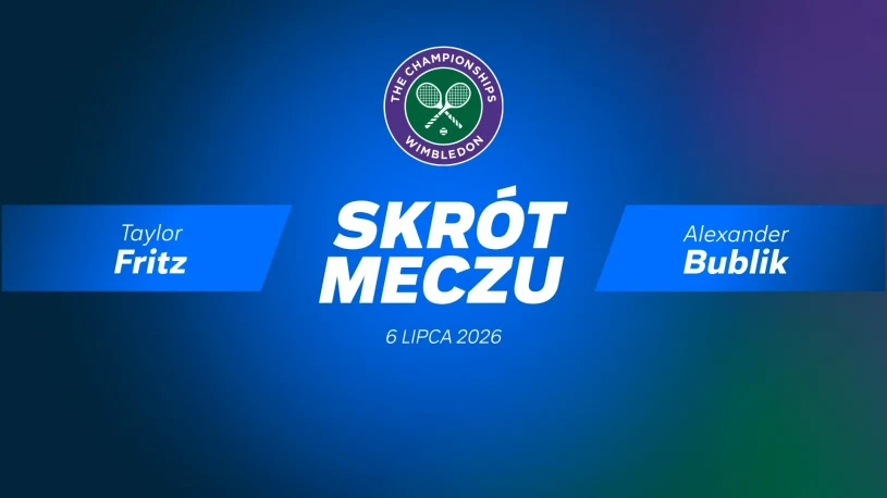 Taylor Fritz w ćwierćfinale Wimbledonu. Amerykanin pokonał Bublika [WIDEO]