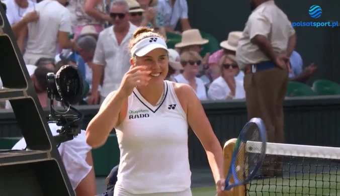 Noskova nie zmarnowała szansy. Ta piłka dała jej finał Wimbledonu [WIDEO]
