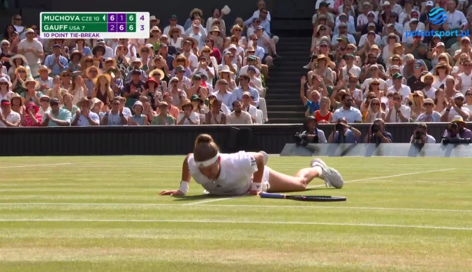 Heroiczny rzut Muchovej. Ta akcja porwała cały Wimbledon [WIDEO]