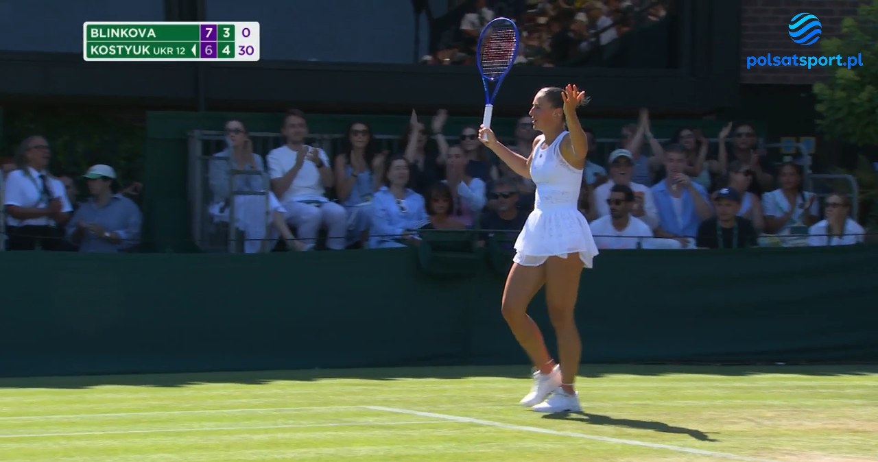 Podopieczna Polki odpadła z Wimbledonu. Najlepsze akcje Kostiuk [WIDEO]