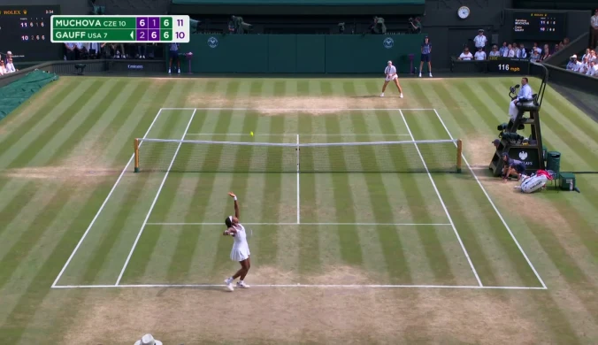 Pierwszy finał Wimbledonu dla Muchovej. Tak do niego awansowała [WIDEO]