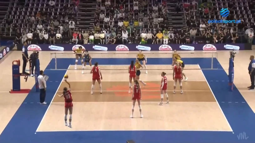 Polska - Brazylia w Lidze Narodów: najlepsze asy serwisowe meczu [WIDEO]