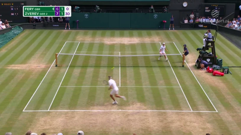 Niecodzienna sytuacja na Wimbledonie. Punkt trzeba było powtórzyć [WIDEO]