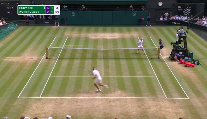 Niecodzienna sytuacja na Wimbledonie. Punkt trzeba było powtórzyć [WIDEO]