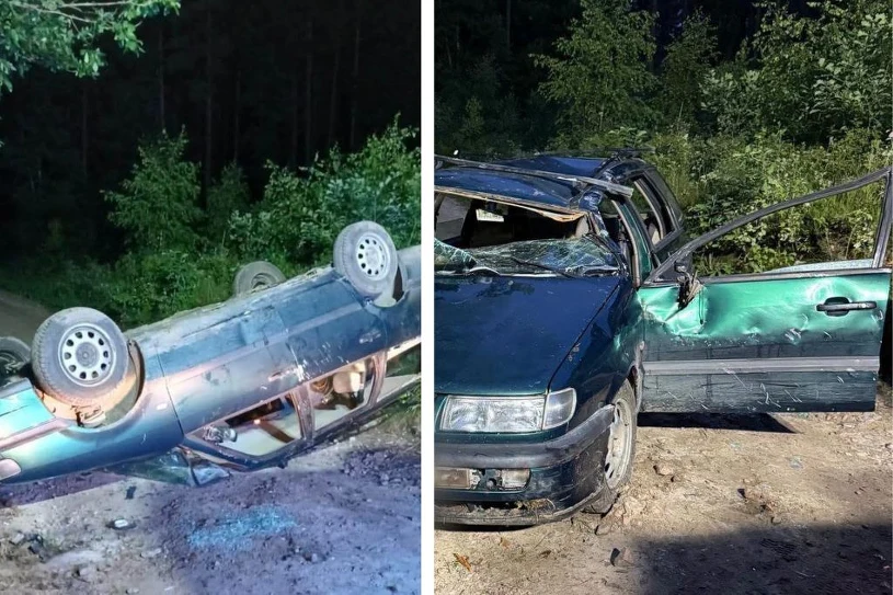 Wypadek w Mściszewicach: 17-latek zginął, pijany nastolatek wiózł 9 osób, 5 na dachu auta