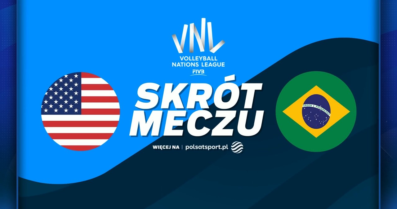 Liga Narodów: USA dominuje w starciu z Brazylią w Osace [WIDEO]