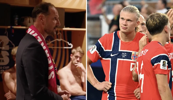 Książę odwiedził szatnię Norwegów. Ogłosił to Haalandowi i spółce