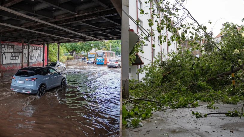 Wrocław sparaliżowany burzą. Zalewiska i zniszczenia w mieście