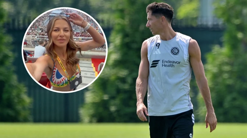 Lewandowski pierwszy dzień w USA, a żona przyjechała do Polski. Oto powód