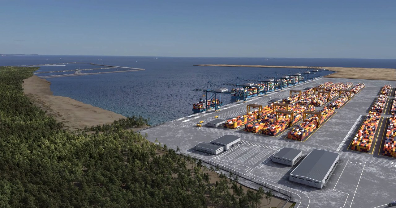 Powiększy Polskę o niemal 200 ha. Rusza budowa nowego portu
