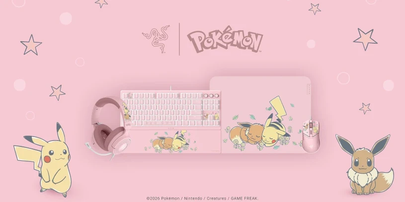 Pikachu i Eevee w grze: Razer prezentuje kolekcję na 30-lecie Pokémon