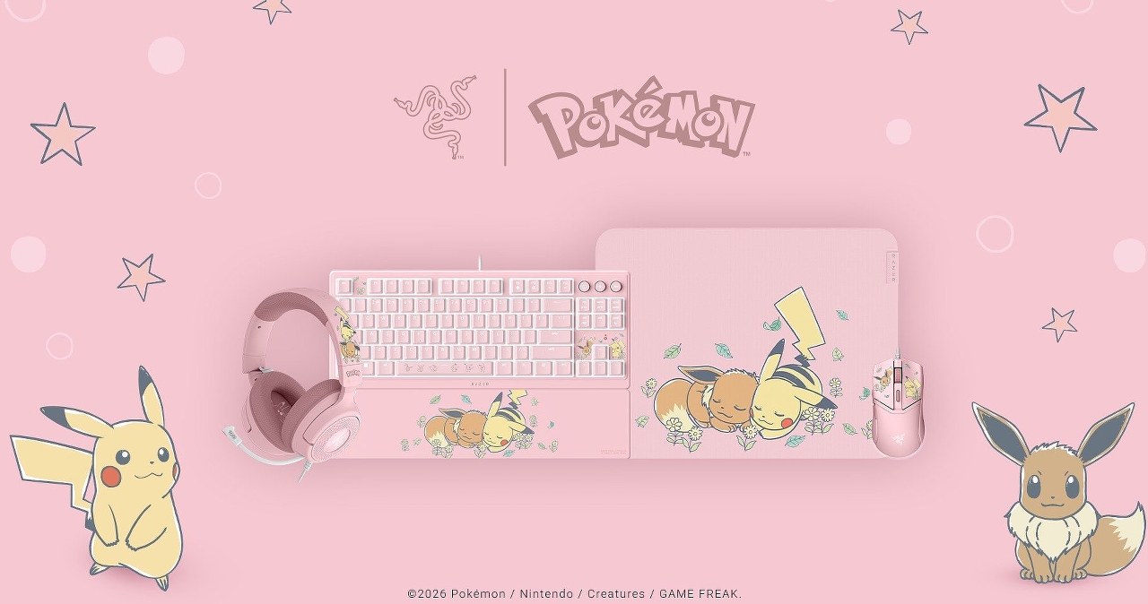 Pikachu i Eevee w grze: Razer prezentuje kolekcję na 30-lecie Pokémon