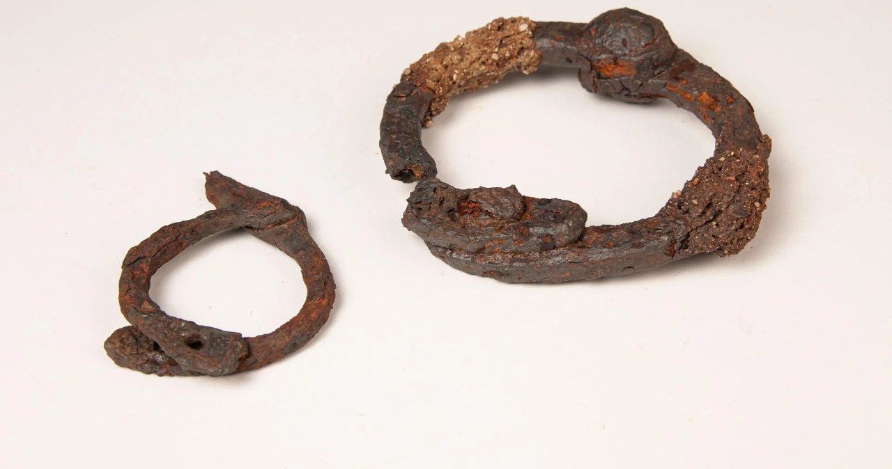 Archeolodzy w Allonnes odnaleźli rzadkie żelazne kajdany z III wieku p.n.e.