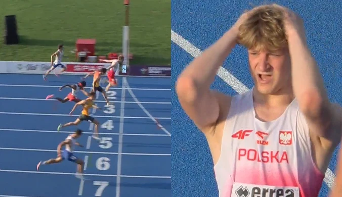 Polak chwycił się za głowę. Sprint po medal z niemal najgorszego toru