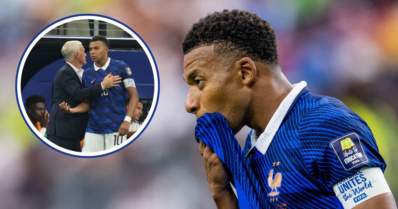 Pożegnanie tuż przed meczem. Mbappe zwrócił się do Deschampsa