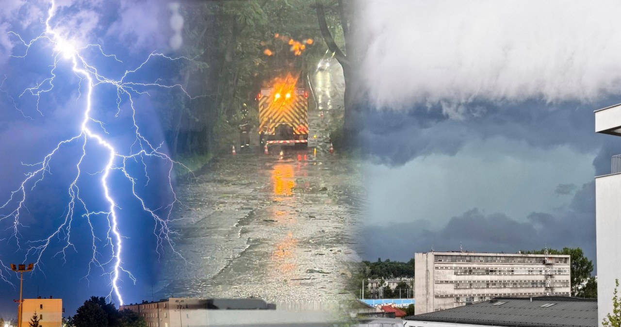 Burze nad Polską, wielkie zniszczenia. Drzewo spadło na bryczkę, są ranni