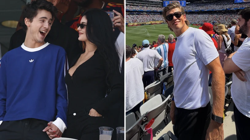 Timothée Chalamet and Kylie Jenner among celebrities at World Cup final