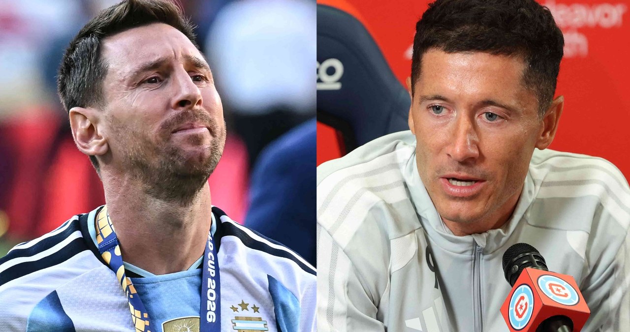 Lewandowski zapytany o Messiego. Nie wahał się, wystarczyły dwa słowa