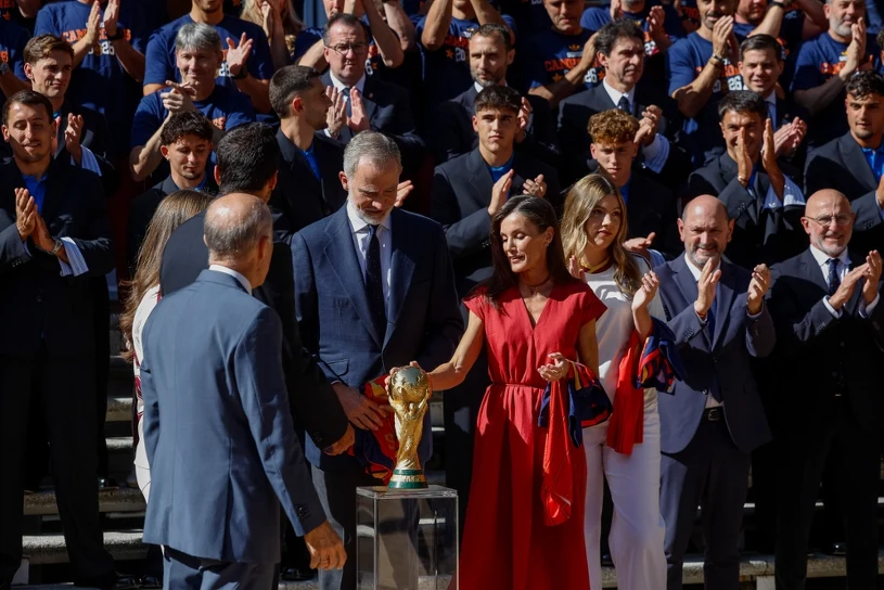 World Champion Spain Squad Meets King Felipe VI After World Cup Triumph