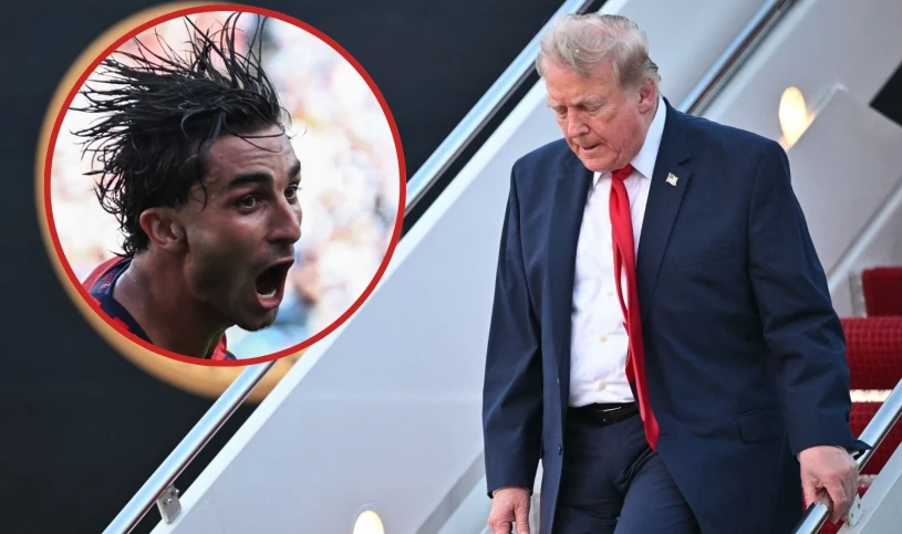 Ferran Torres sparodiował Donalda Trumpa. Cztery słowa