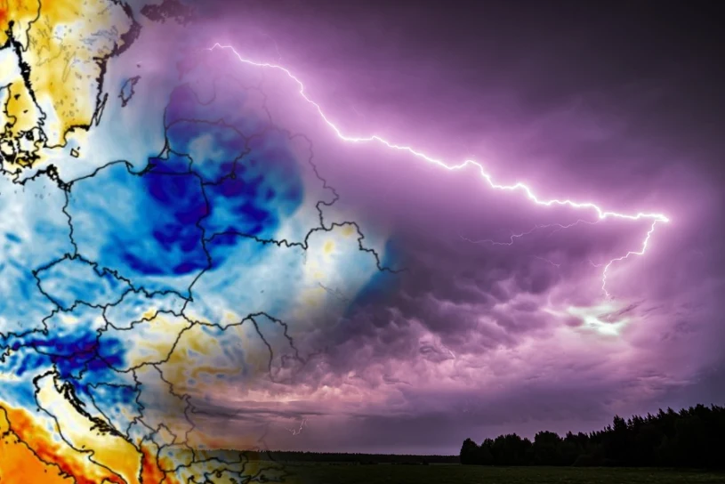 We wtorek burze i deszcz w Polsce — możliwe lokalne podtopienia